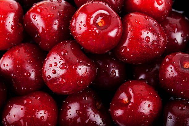 sweet-cherry - sour cherry stock-fotos und bilder