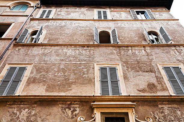 istock decorated medieval house in Rome, Italy 175126092