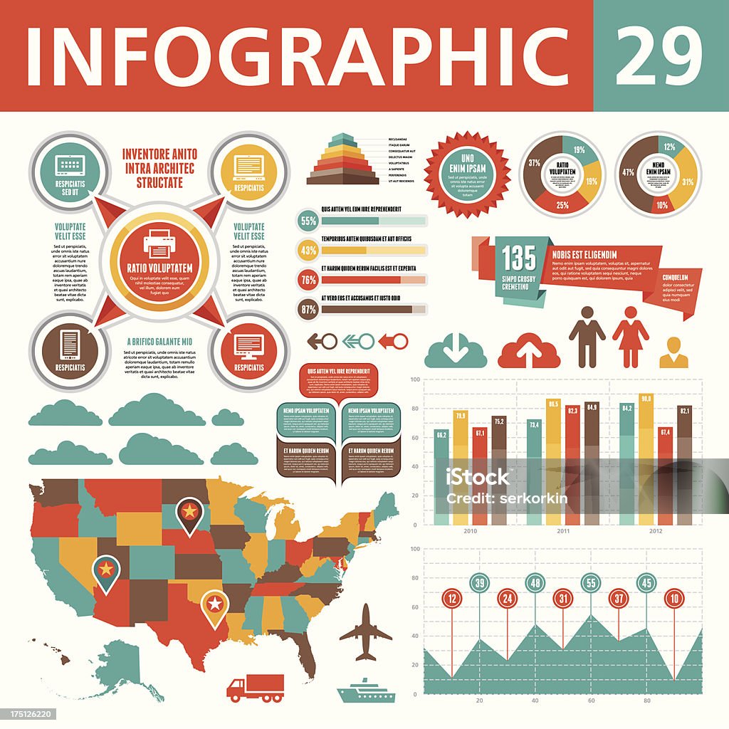 Infografik-Elemente 29 - Lizenzfrei Informationsgrafik Vektorgrafik