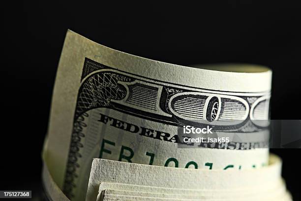 Money Roll With Us Dollars Stock Photo - Download Image Now - Paid - Single Word, Full, Banking