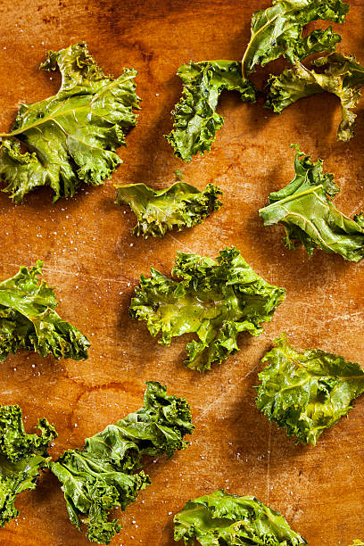 istock Homemade Organic Green Kale Chips 175127906