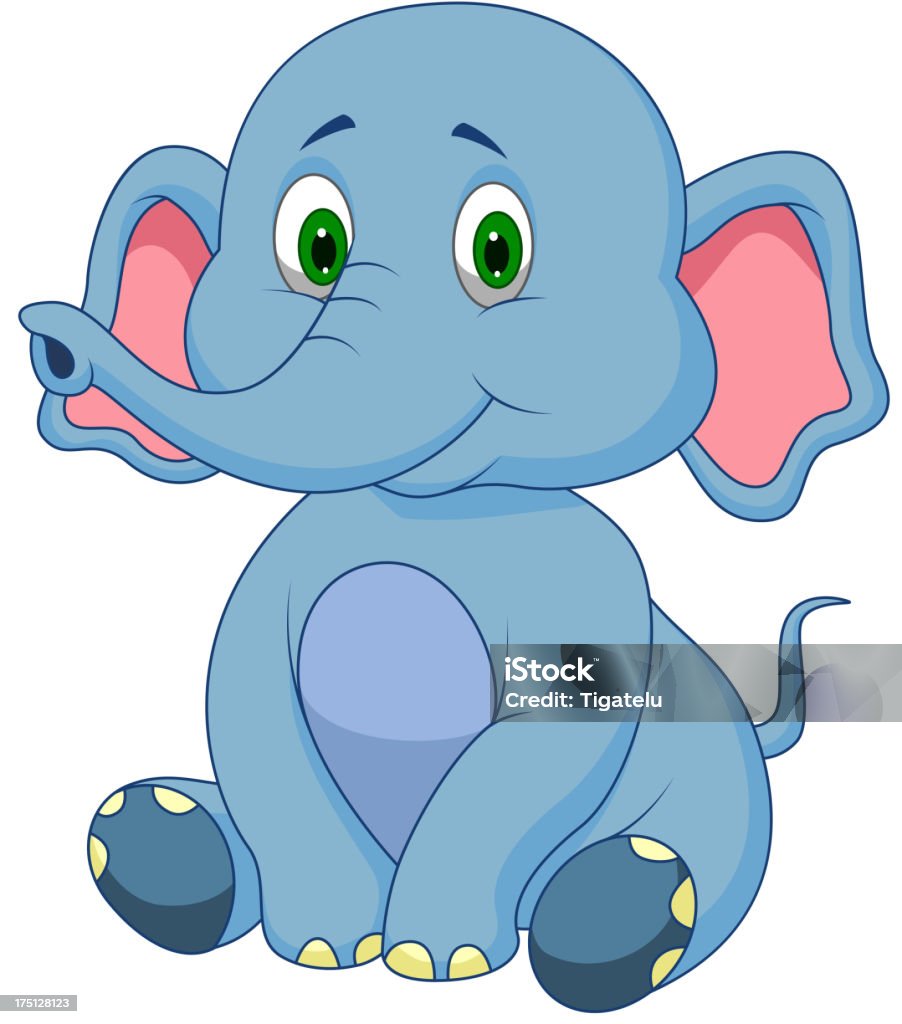 Cute baby elephant cartoon Vector illustration of Cute baby elephant cartoon  Animal stock vector