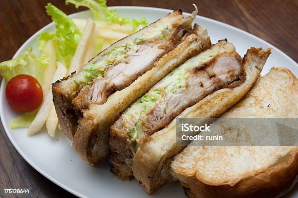 Japanische Küchehühnchensandwich Stockfoto und mehr Bilder von Bartresen - Bartresen, Bildschärfe, Brunch