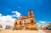 Old church ruins in Brazilian town.
