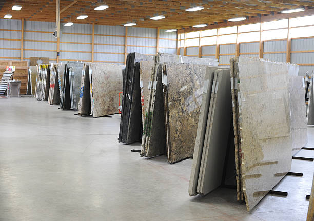 Granite Warehouse stock photo