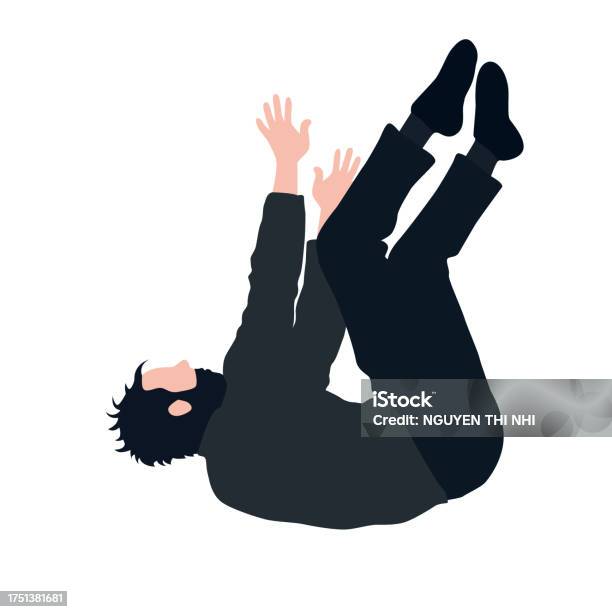 Fallen Man Falling Man Illustration Of Man Falling From The Sky Man Falling Down ...