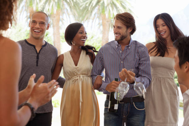 istock Friends talking at party 175138674