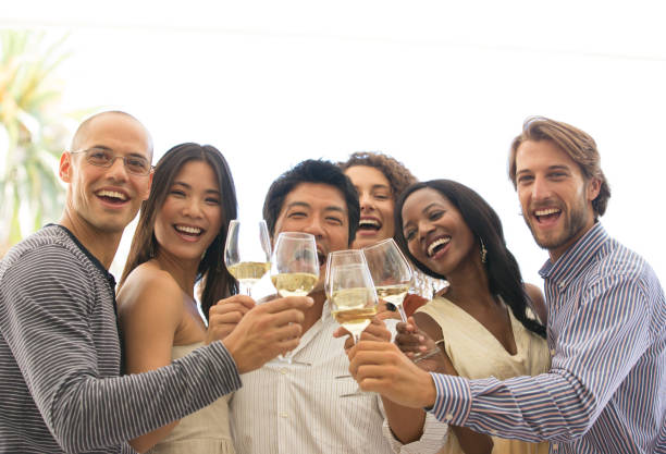 istock Friends toasting each other at party 175138745