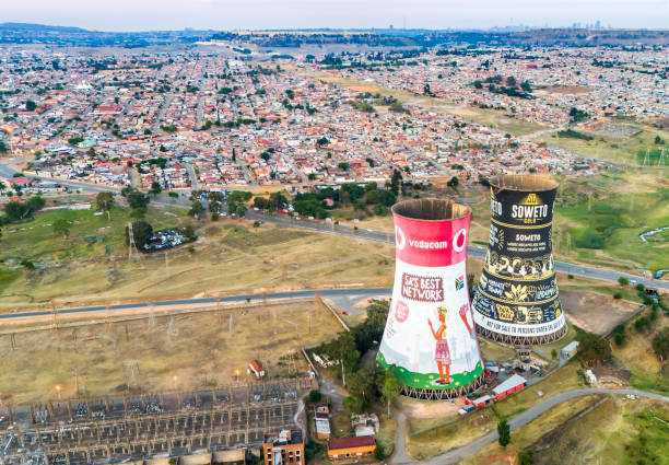 Soweto Towers in Johannesburg stock photo