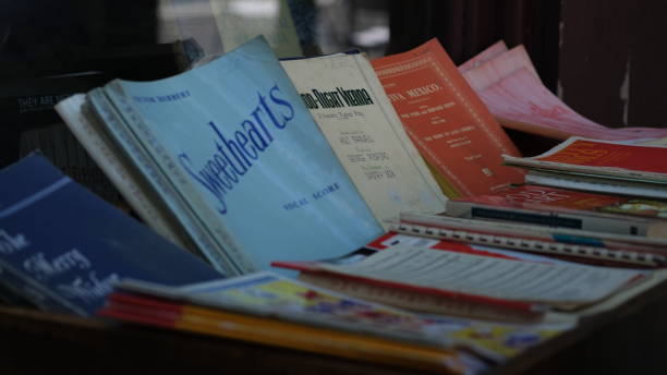 istock Music note book for sale in a bookstore. 1751512961
