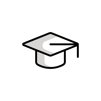 istock Mortarboard Universal Line Icon Design with Editable Stroke. Suitable for Web Page, Mobile App, UI, UX and GUI design. 1751565175