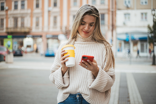 on the phone