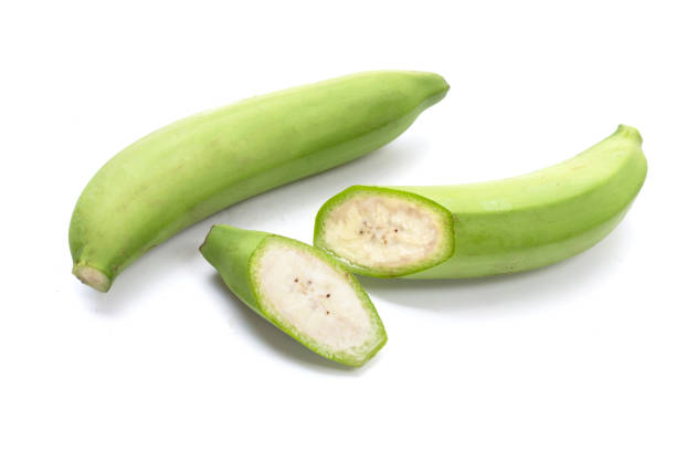 istock Raw banana isolated on white background. 1751596933