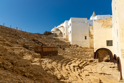 old roman theatre ruin in Cadiz