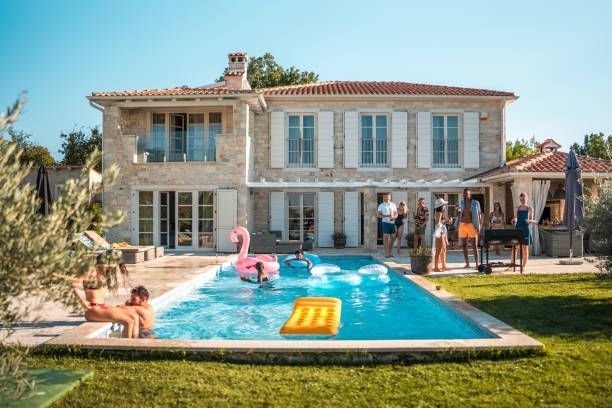 istock Diverse Friends Having Fun by the Pool 1751652081