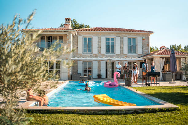 istock Diverse Friends Having Fun by the Pool 1751652087