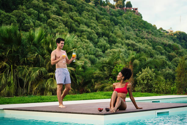 istock Tropical Poolside Moment with Cocktails 1751664937