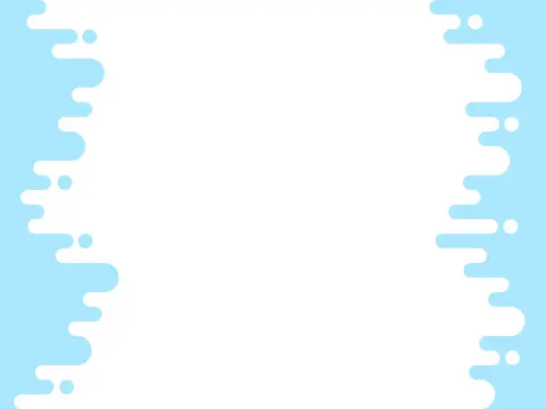 Vector illustration of Illustration of light blue wavy horizontal lines