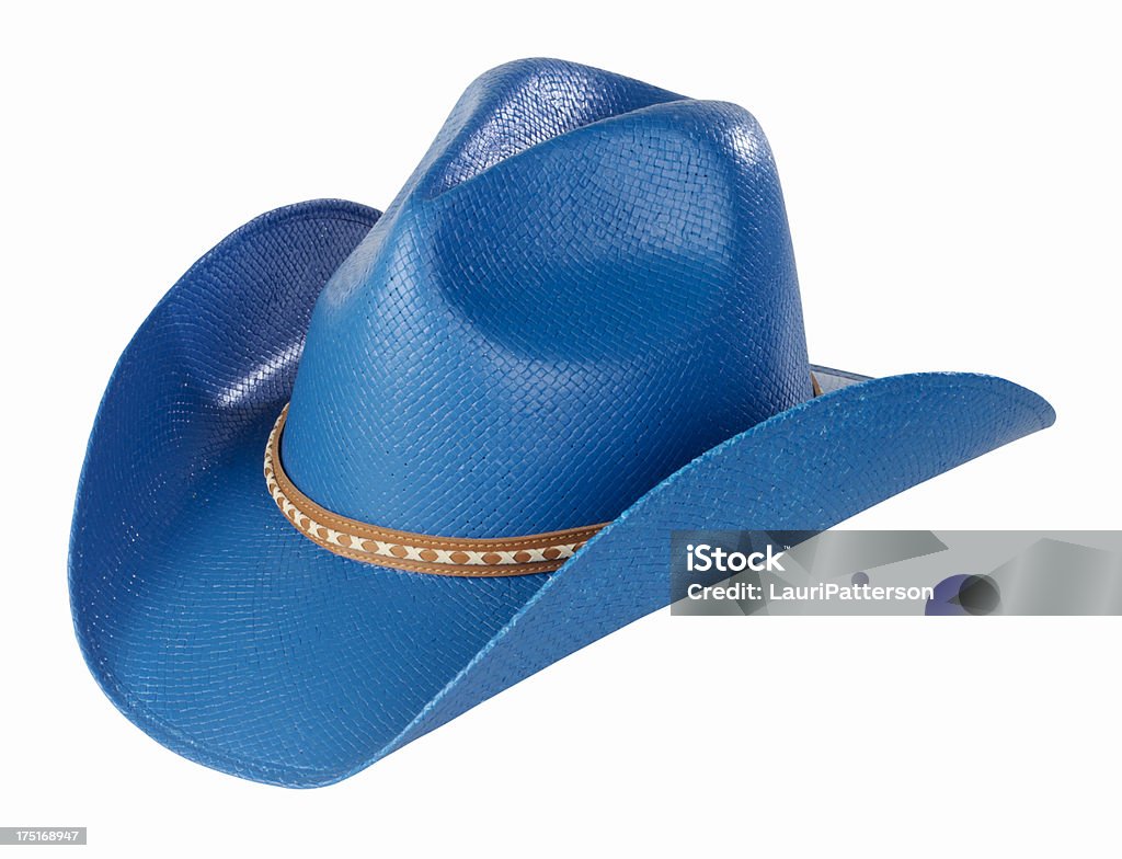 Blu Cappello da Cowboy - Foto stock royalty-free di Abbigliamento