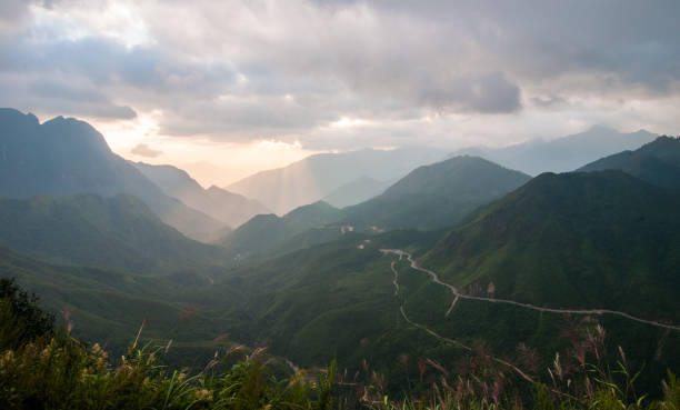 istock Sunset on mountains in Sapa, Vietnam 1751695694