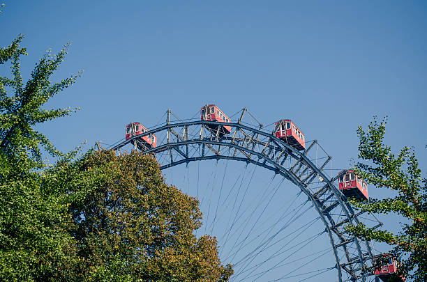 riesenrad viena - wiener wurstelprater - fotografias e filmes do acervo