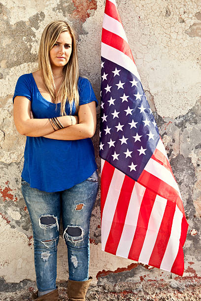 istock Patriotic Girl 175170417