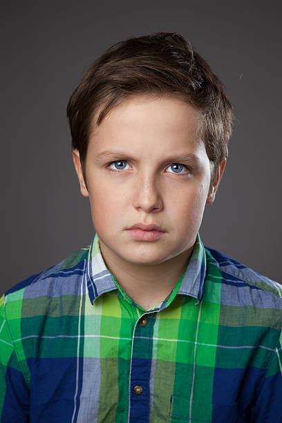 istock Preteen Boy Expressions - Angry 175170438