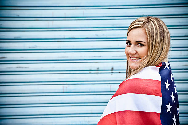 istock Patriotic Girl 175170444