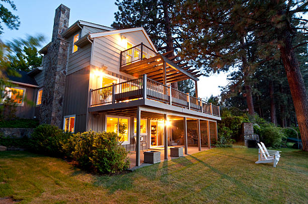 istock Twilight exterior of home 175170576