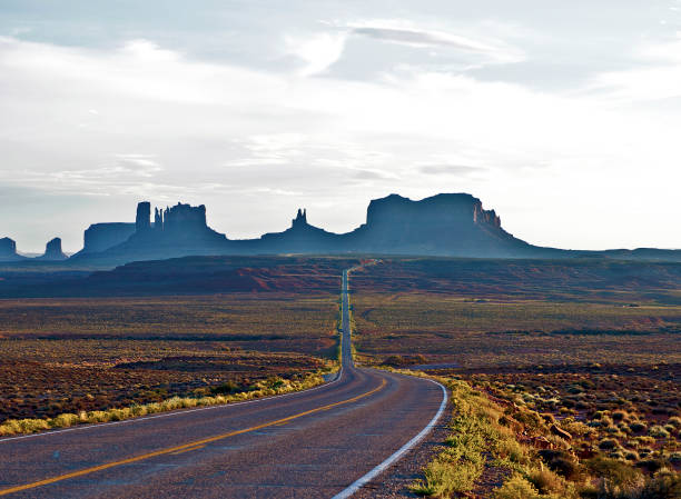 Typical view of the Monument Valley and Highway 163