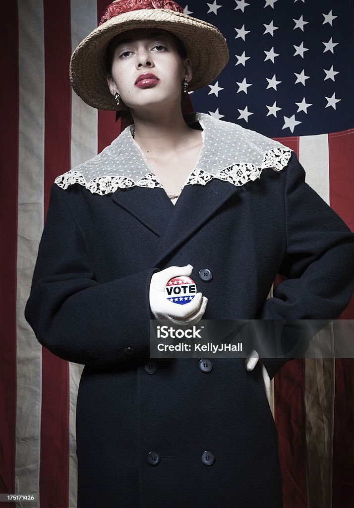 American mulher eleitor - Foto de stock de Adulto royalty-free