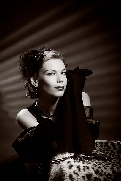 istock 1940s style.Female portrait 175171823