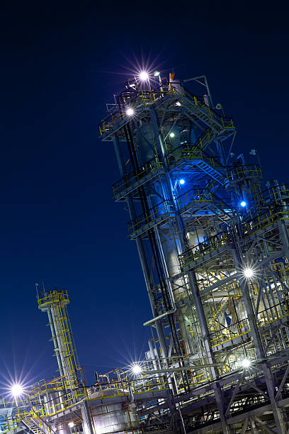 istock Chemical Plant At Night. 175172384
