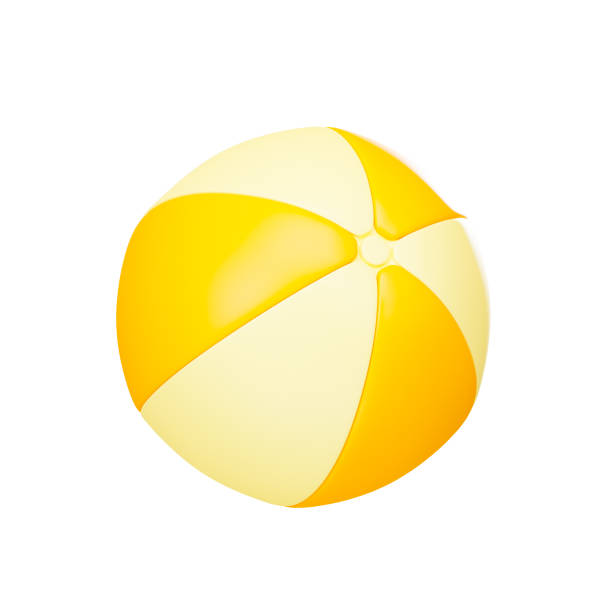 istock Summerl 3d Beach ball realistic render icon isolated on white background. Clipping path. 1751728138