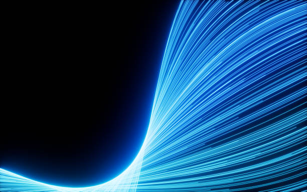 istock Abstract glowing particles trail, magic glow energy motion particles. 1751739031