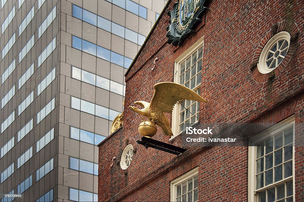 Casa velha do estado, Boston - Royalty-free Capitólio do estado de Massachusetts Foto de stock