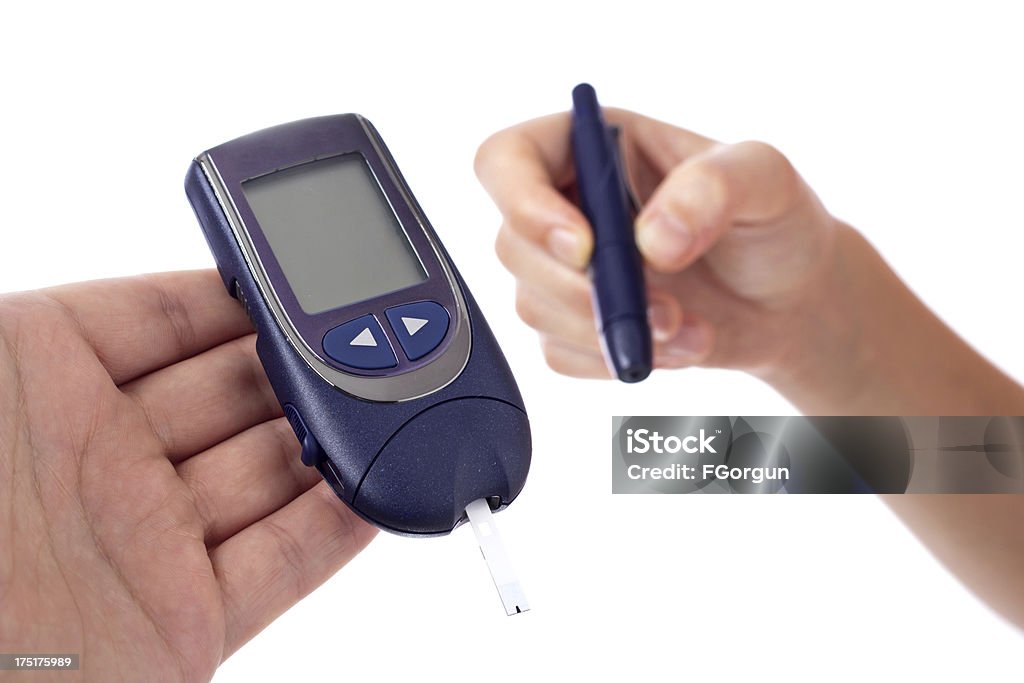 Diabético artículos de prueba de azúcar - Foto de stock de Análisis de sangre - Prueba médica libre de derechos