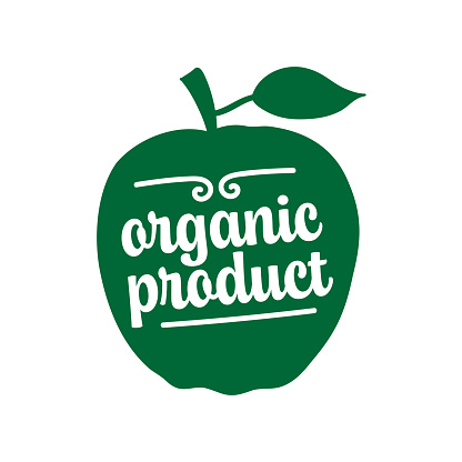 istock Organic Product Concept Cartoon Vector Illustration. Apple, Nature, Local Shop, Farming. 1751760554