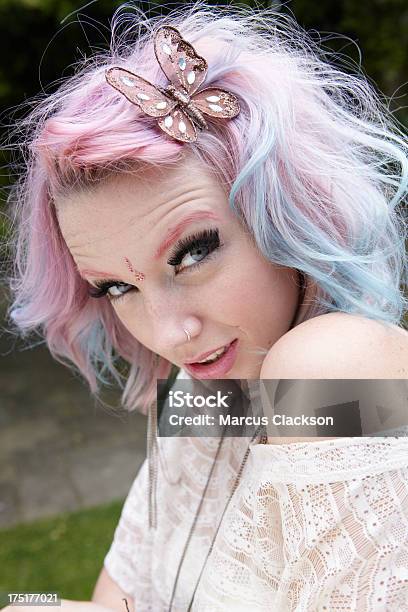 Cheeky Hippy Girl Portrait Stock Photo - Download Image Now - Adolescence, Adult, Adults Only