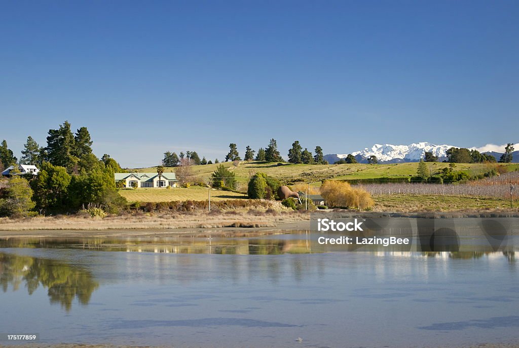 Widok na Motueka Estuary, Tasman Region, Nowa Zelandia - Zbiór zdjęć royalty-free (Motueka)
