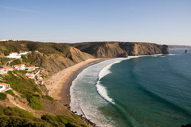 Arrifana Beach on the west coast of the algarve in Portugal.