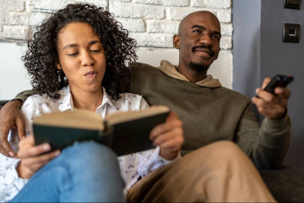 istock Afro couple in their home. 1751784856