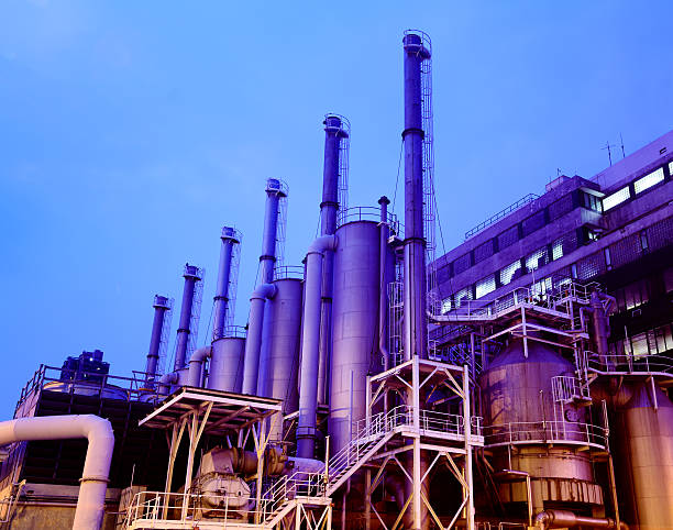 Chemical Plant stock photo