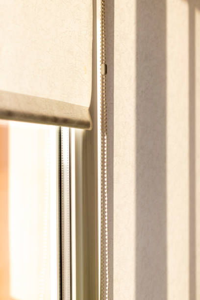 istock Close up shot of the curtain blinds. Interior 1751786009