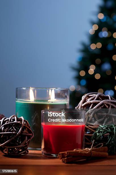 Christmas Candle Stock Photo - Download Image Now - Backgrounds, Burning, Candle