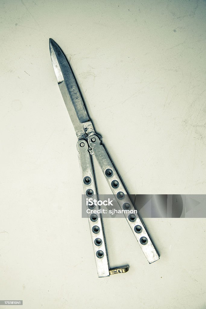 Grunge Switch blade - Foto stock royalty-free di Coltello a scatto