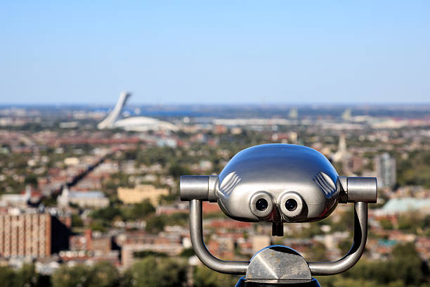 Montreal Olympic Stadium view from Mont Royal