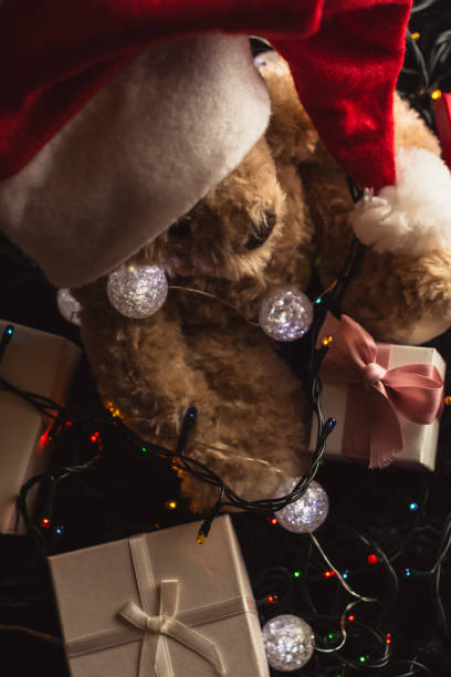 istock Christmas presents and Christmas lights. 1751812395