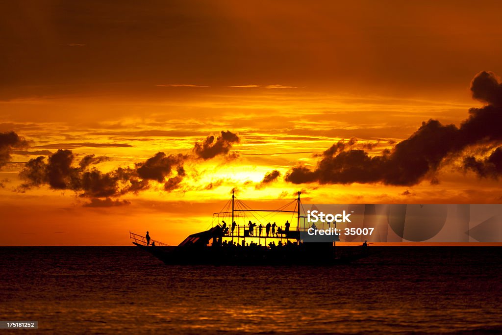 boracay Kreuzfahrt bei Sonnenuntergang - Lizenzfrei Asien Stock-Foto