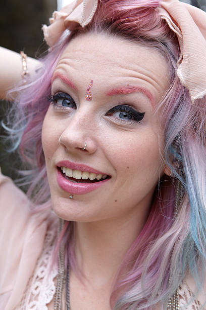 istock Happy Hippy girl in Pink 175181620